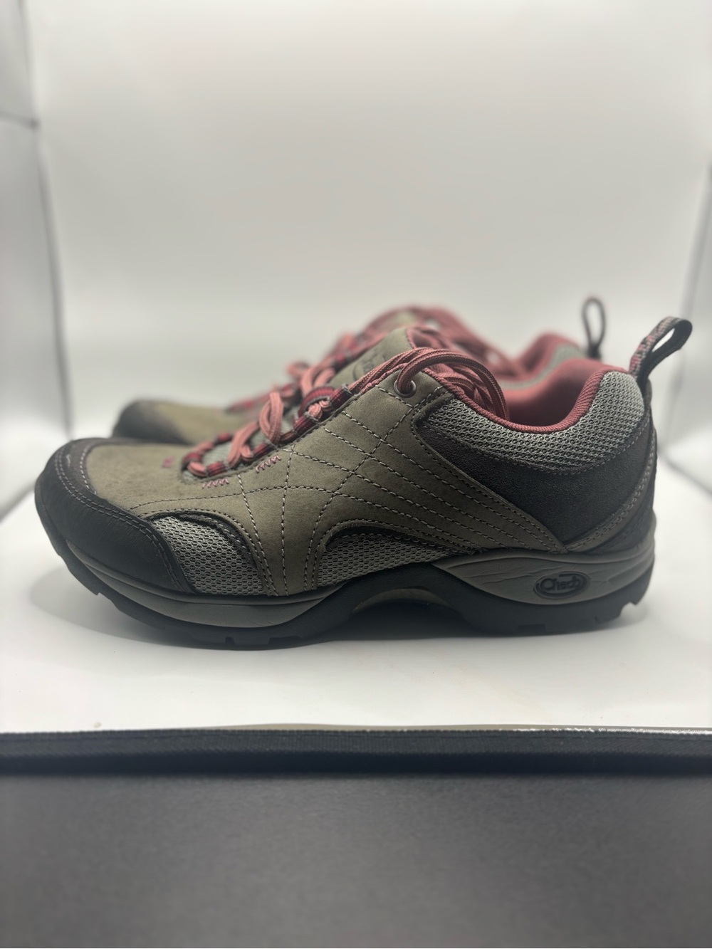 Chaco Women's Olive and Pink Trail Sneakers